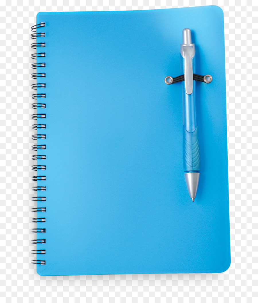 Cuaderno Y Bolígrafo，Azul PNG