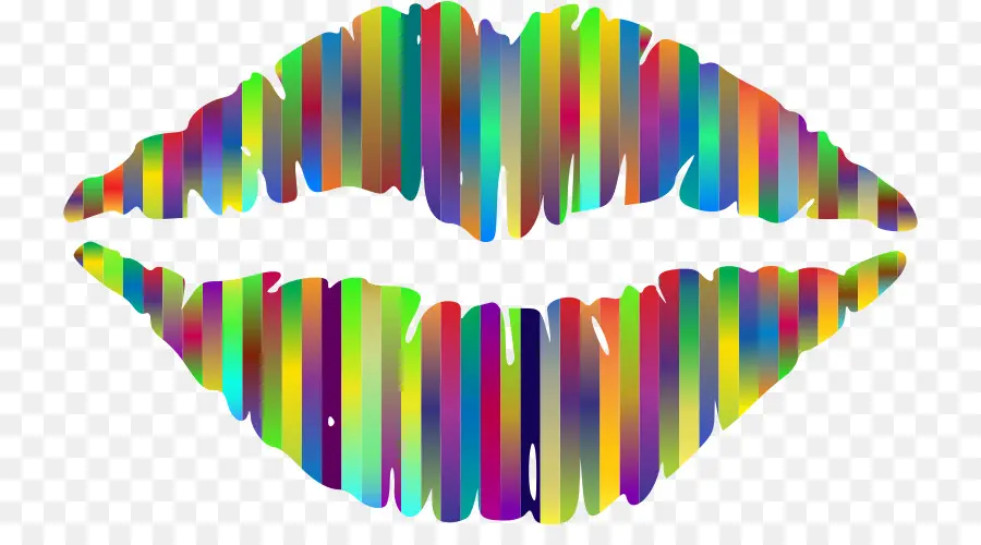 Labios Coloridos，Arcoíris PNG