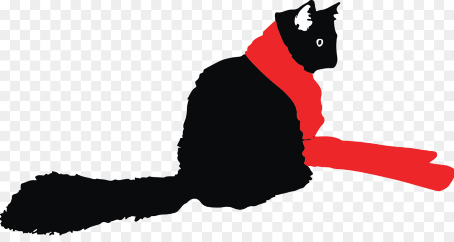 Gato Negro Con Pañuelo Rojo，Gato PNG