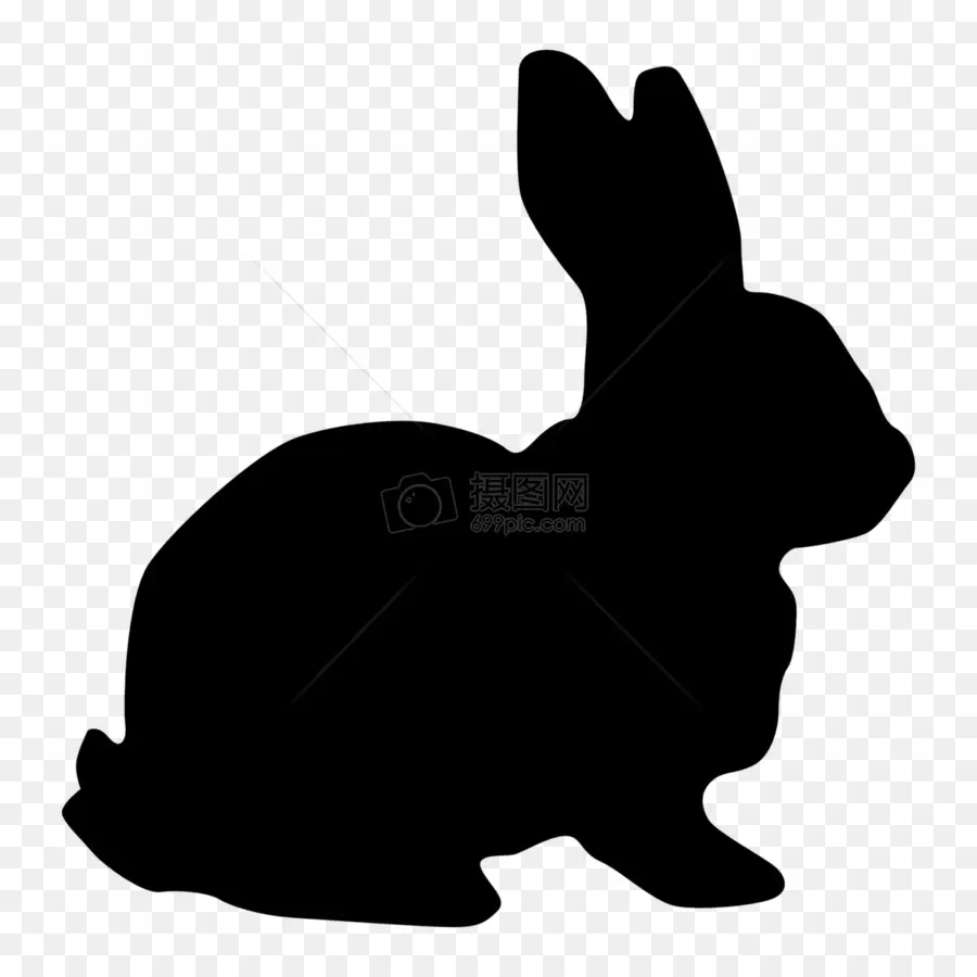 Silueta De Conejo，Conejito PNG