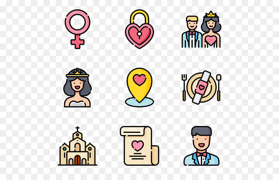 Iconos De Boda，Novia PNG