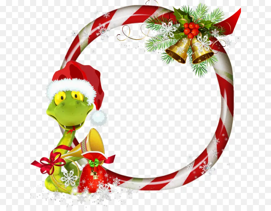 Serpiente De Navidad，Gorro De Papá Noel PNG