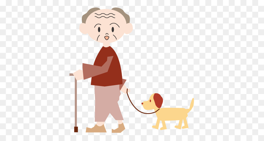 Hombre Con Perro，Caminando PNG