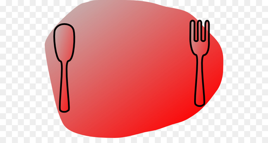 Plato Rojo，Tenedor PNG