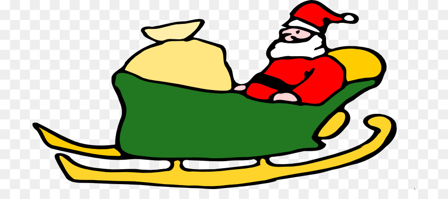 Santa Claus，Trineo PNG