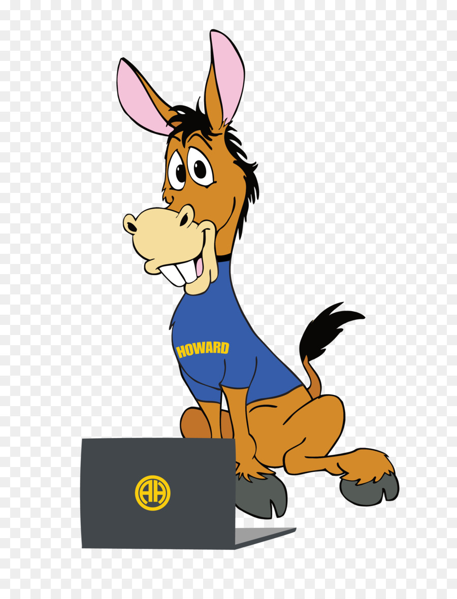 Burro Con Laptop，Burro PNG