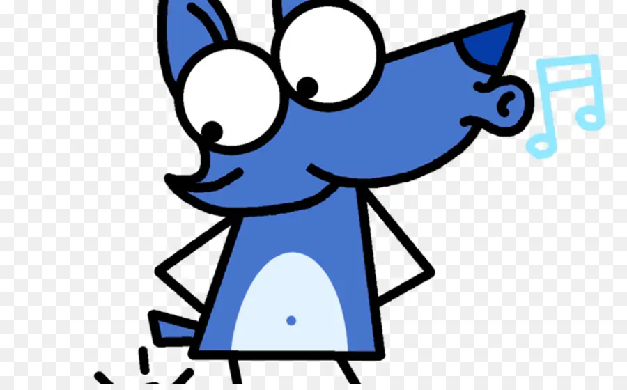 Perro De Dibujos Animados，Azul PNG