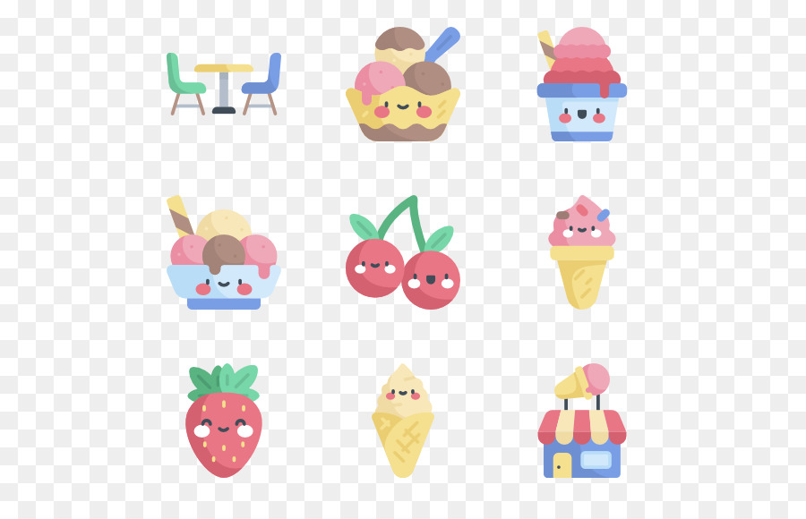 Conos De Helado，Helado PNG