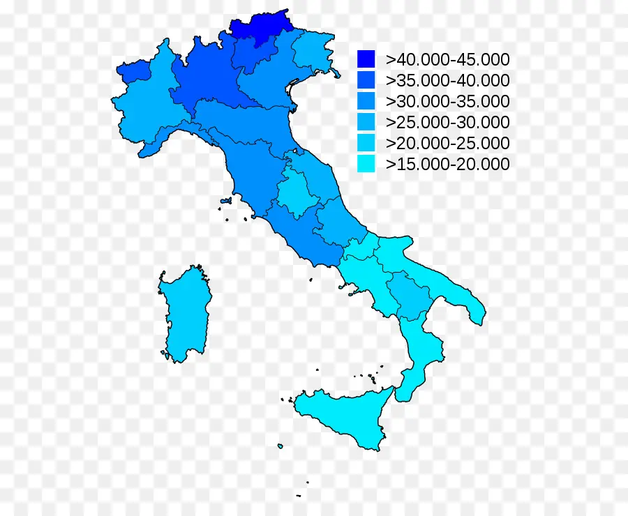El Sur De Italia，Las Regiones De Italia PNG