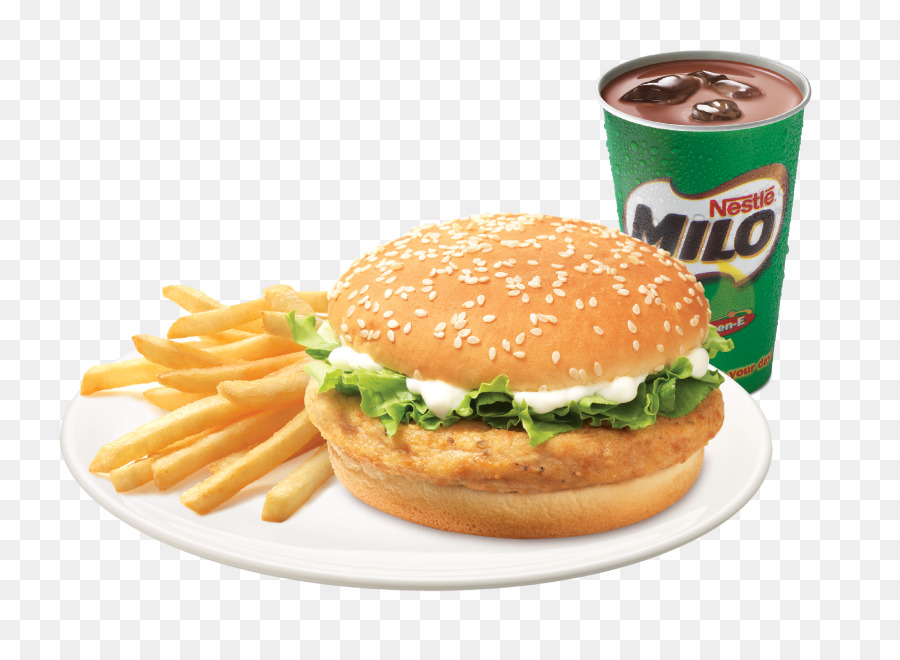 Sándwich De Pollo，Papas Fritas PNG