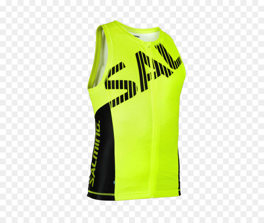 Salming Triatlón De Camiseta De Los Hombres Yellowblack，Camiseta PNG