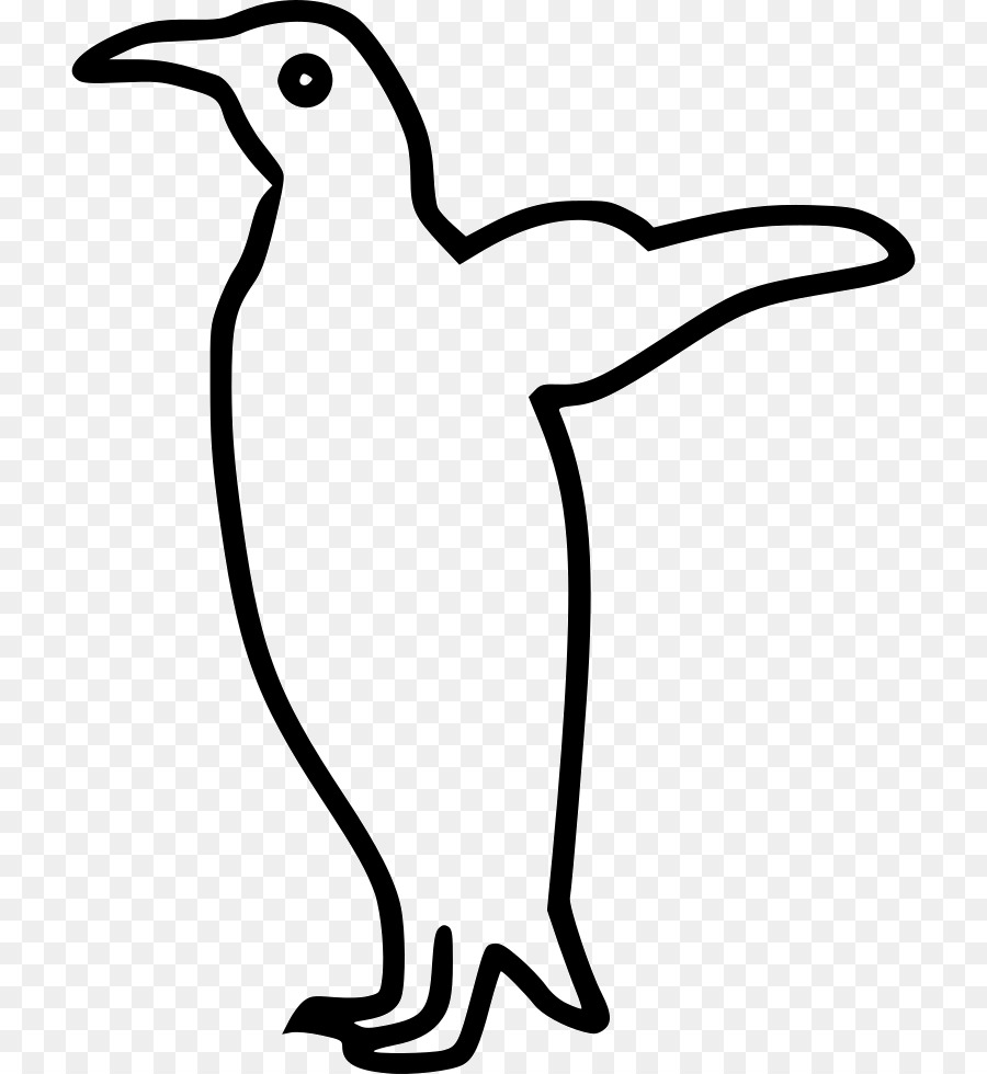 Pingüino，En Blanco Y Negro PNG