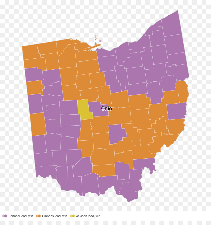 Ohio，Mapa PNG