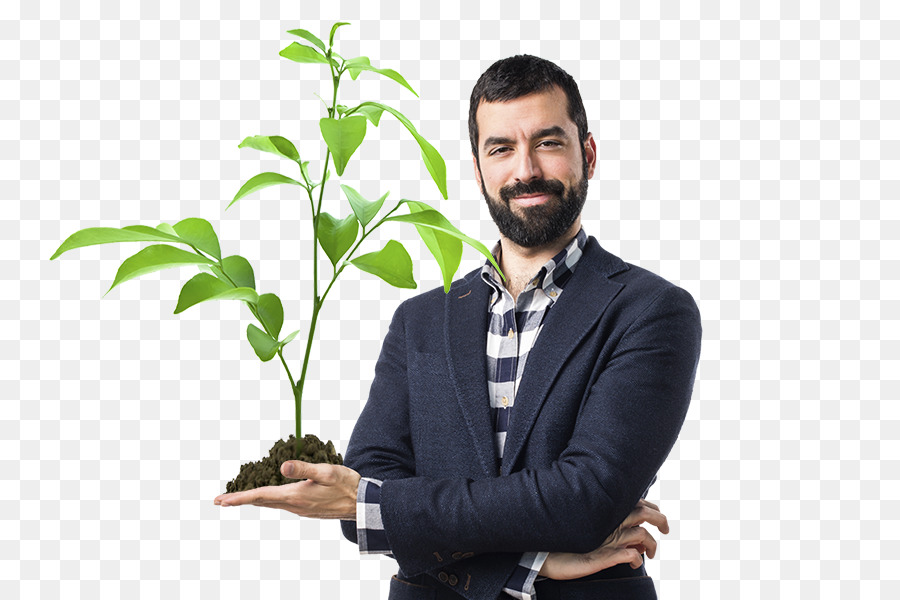 Hombre Con Planta，Planta PNG