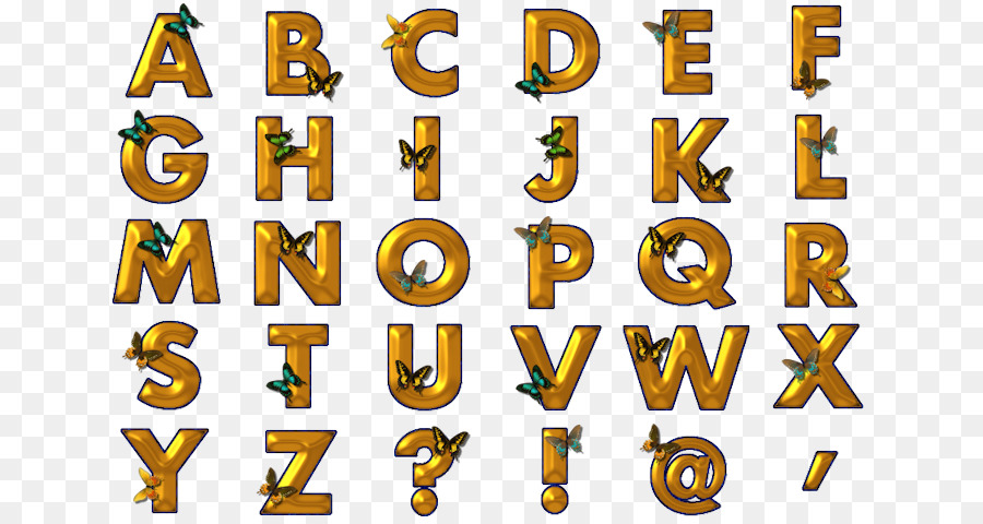 Letras Del Alfabeto，Oro PNG