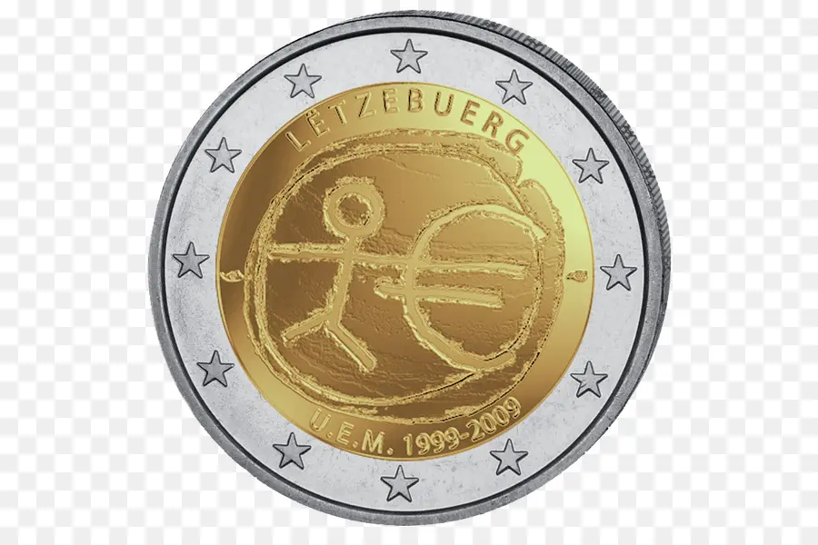 Moneda De Euro，Dinero PNG