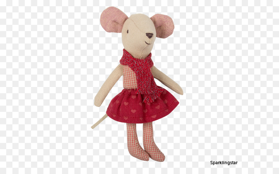 Muñeca Ratón，Vestido Rojo PNG