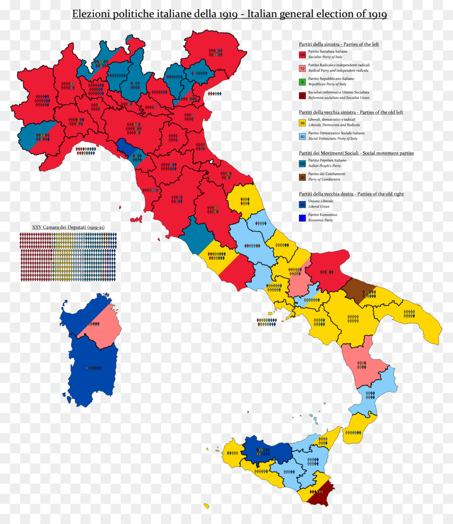 Italia，Mapa PNG