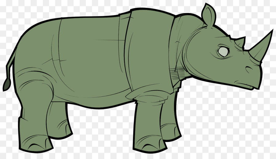 Rinoceronte，Elefante Indio PNG