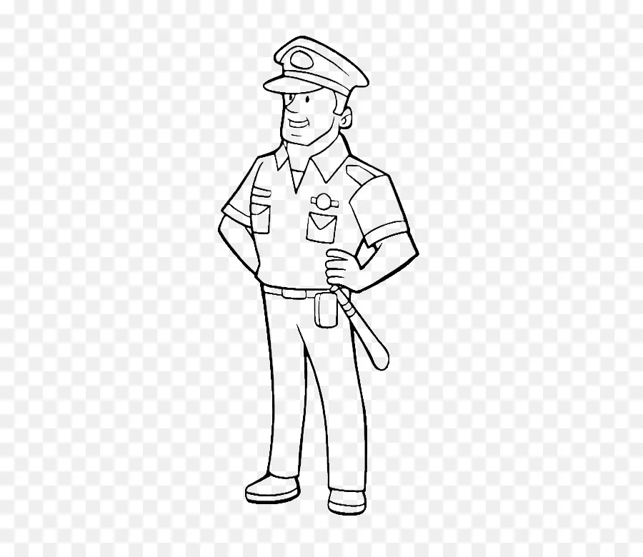 Dibujo，Oficial De Policía PNG