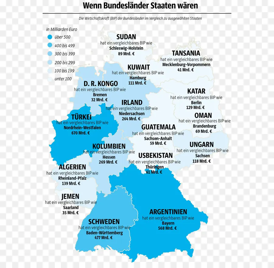 Mapa De Alemania，Estados PNG