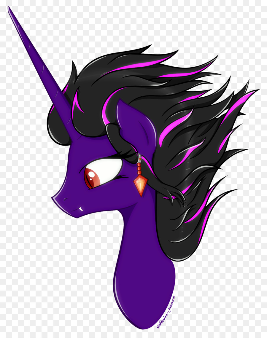 Unicornio Negro，Fantasía PNG