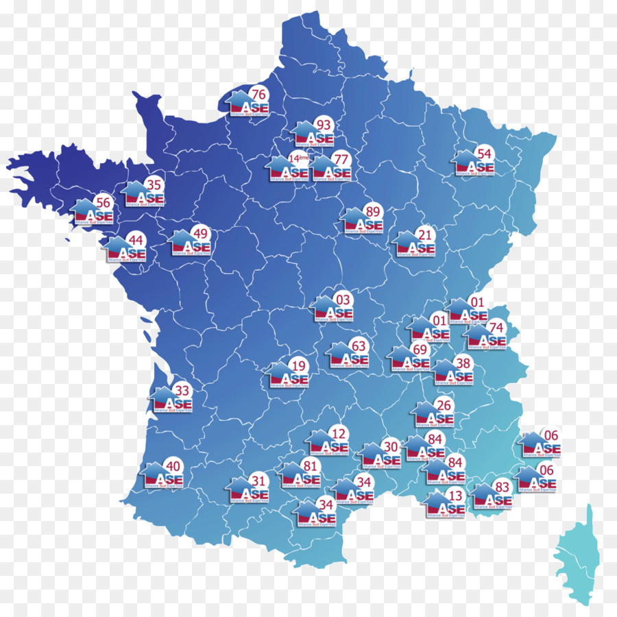 Los Departamentos De Francia，Mapa PNG