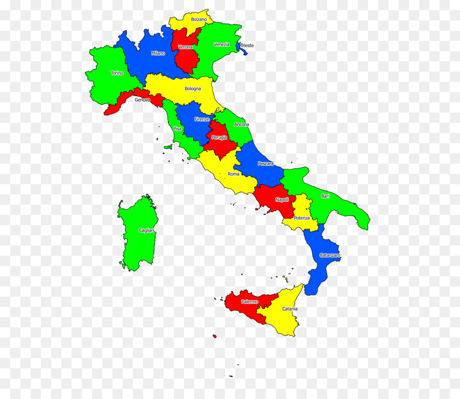 Italia，Mapa PNG