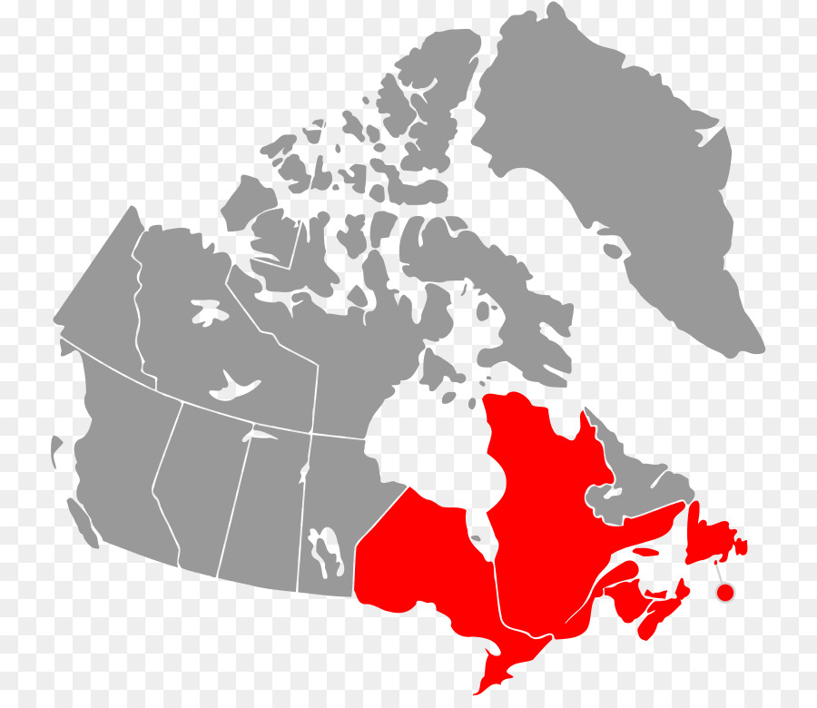 Mapa De Canadá，Geografía PNG