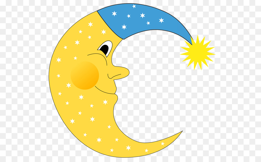 Luna Creciente，Amarillo PNG