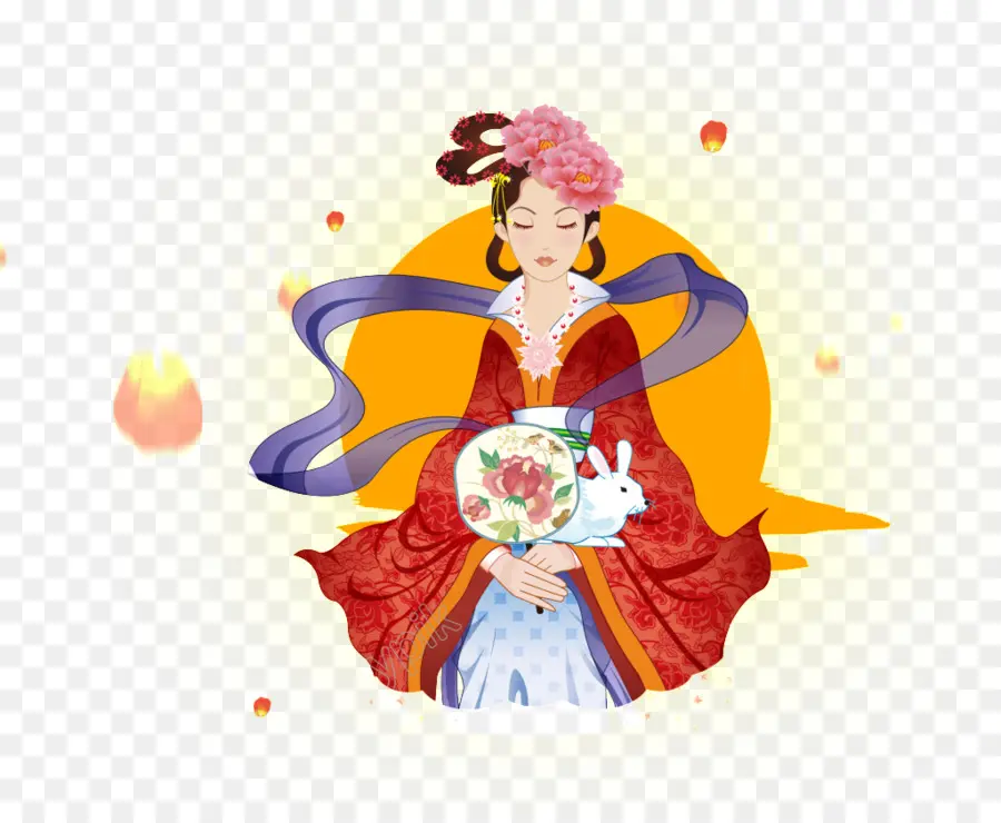 Chang E，Festival Midautumn PNG