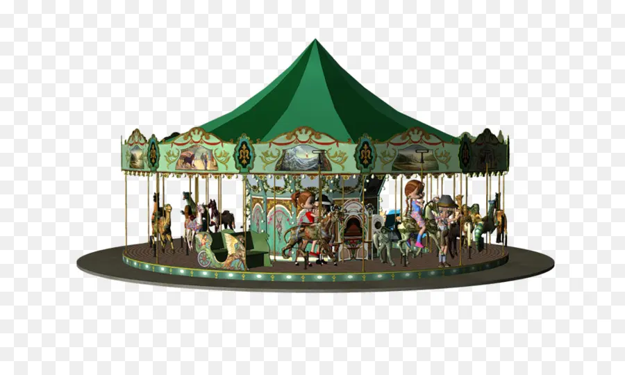 El Carrusel De Los Jardines Del Parque De Atracciones，Carrusel PNG