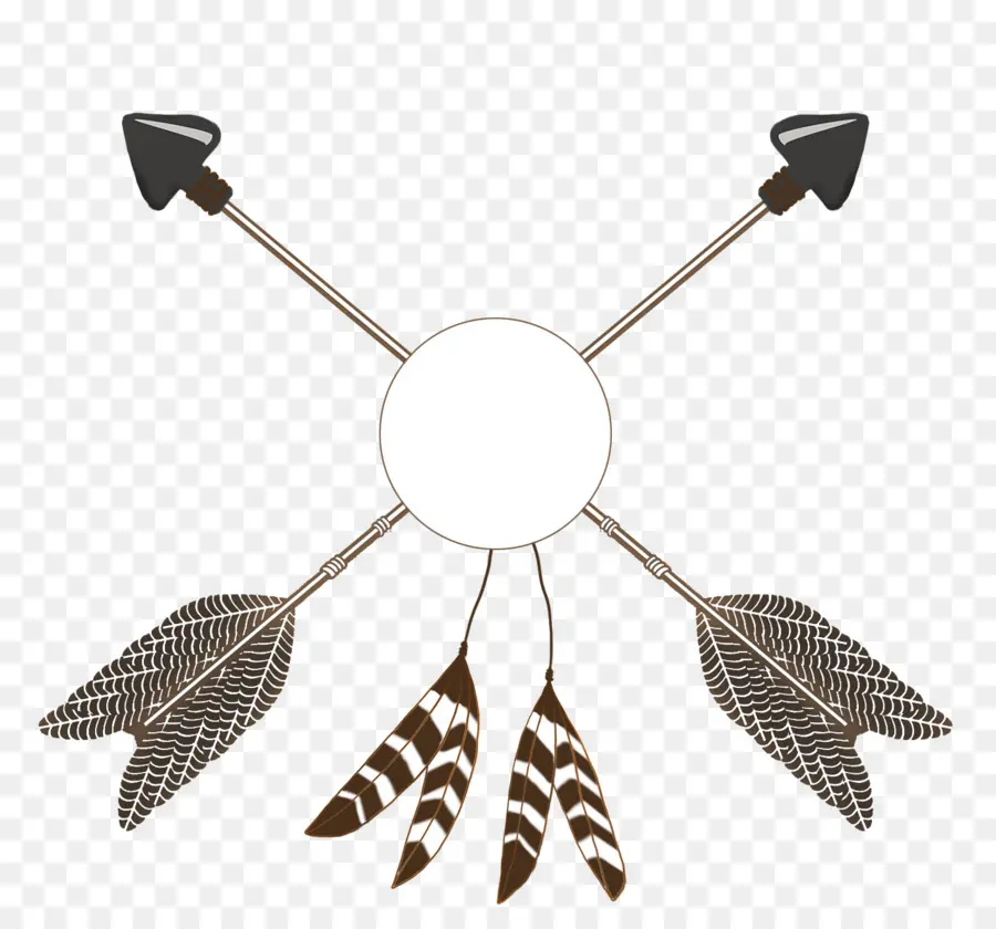 Flechas Cruzadas，Plumas PNG