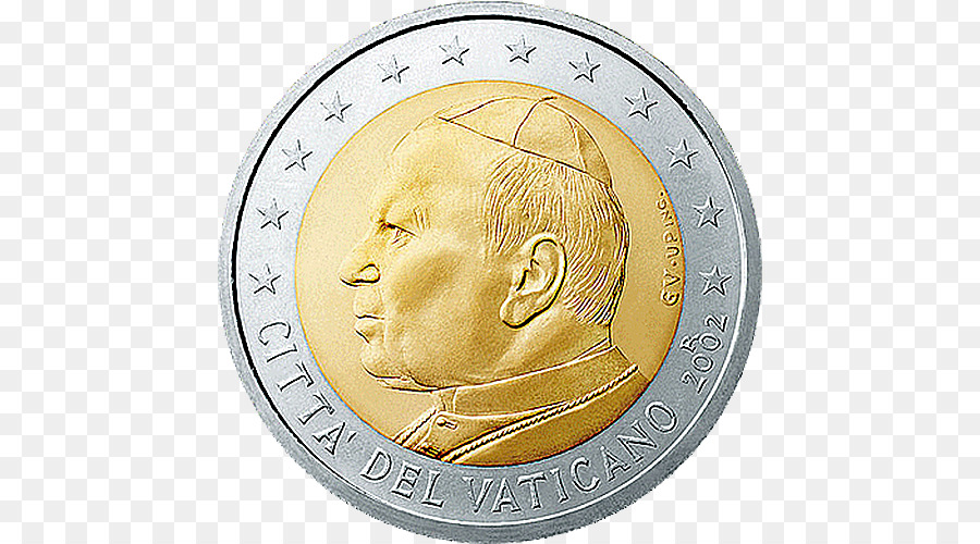 Ciudad Del Vaticano，2 Monedas De Euro PNG