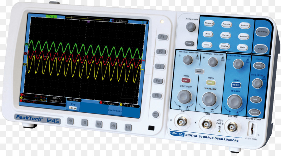 Osciloscopio，Los Datos Digitales PNG