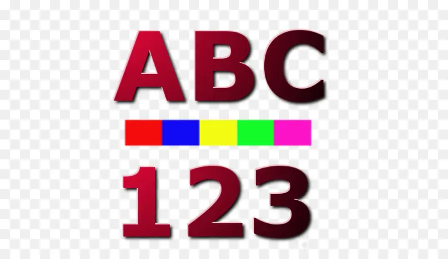 Abc 123，Letras PNG