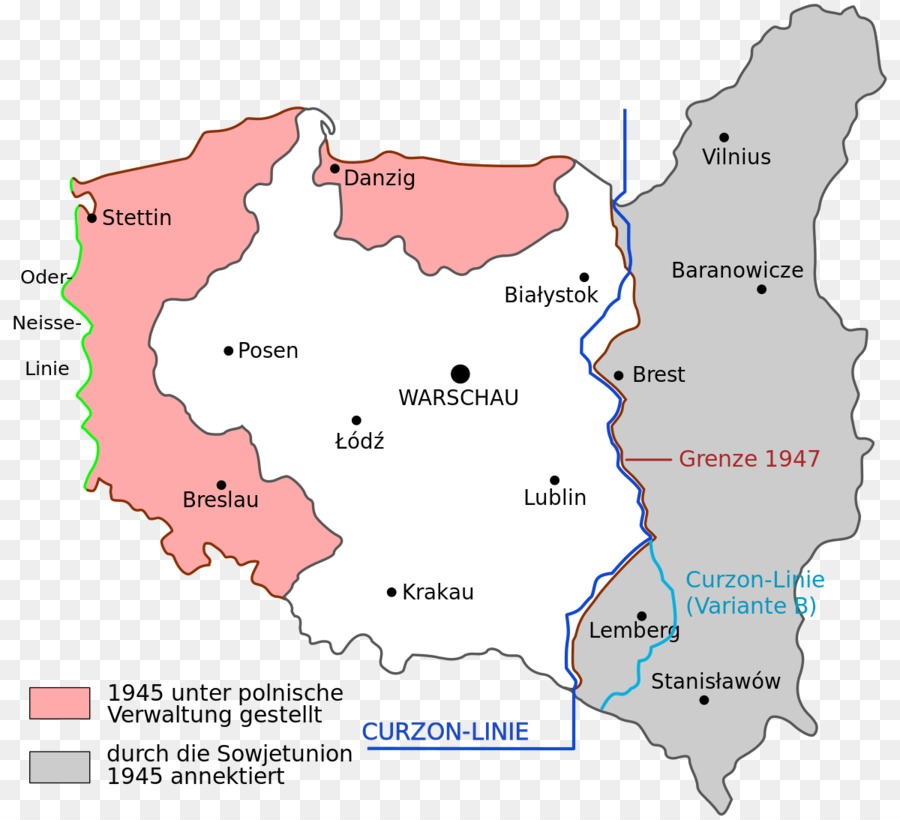 La Línea Curzon，Alemania PNG