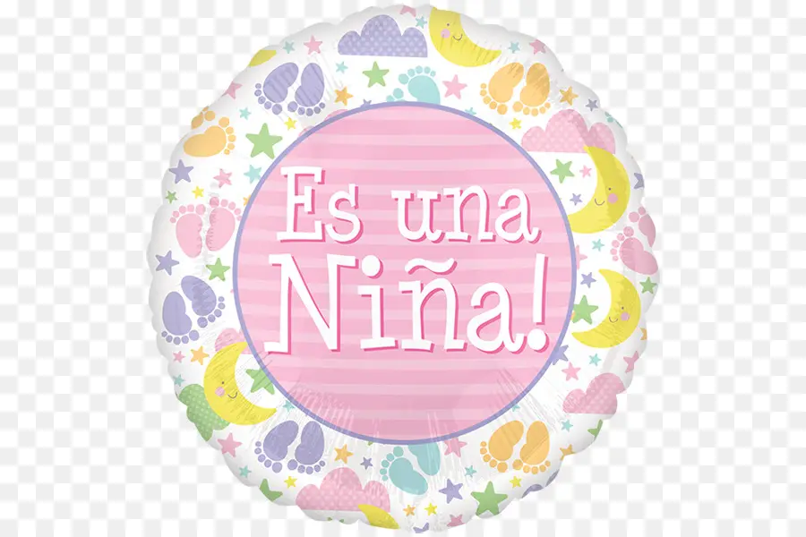 Es Un Globo De Niña，Bebé PNG