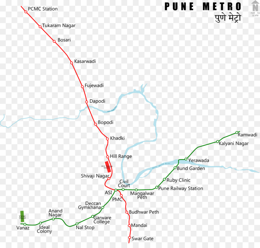 Pune Metro，De Tránsito Rápido PNG