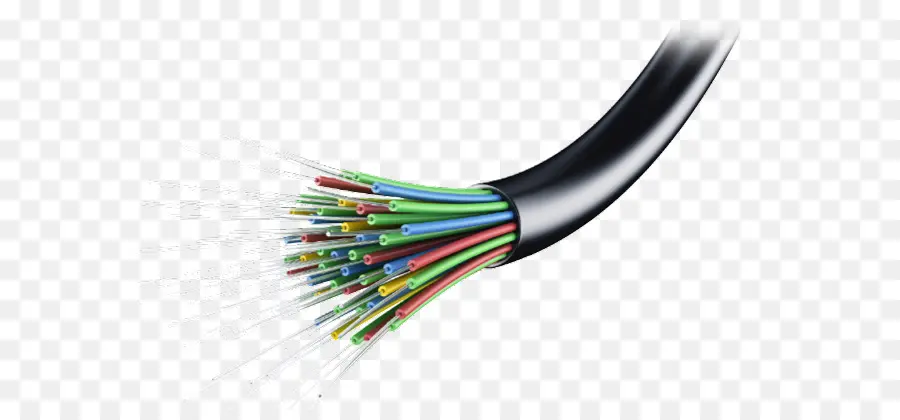 De Fibra óptica，El Cable De Fibra óptica PNG