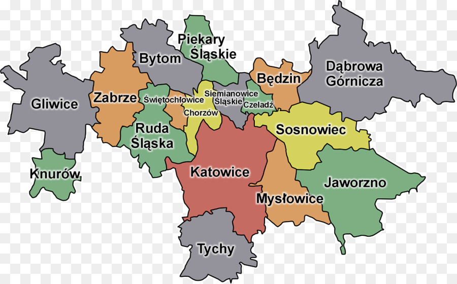 Superior De Silesia Región Industrial，Katowice área Urbana PNG