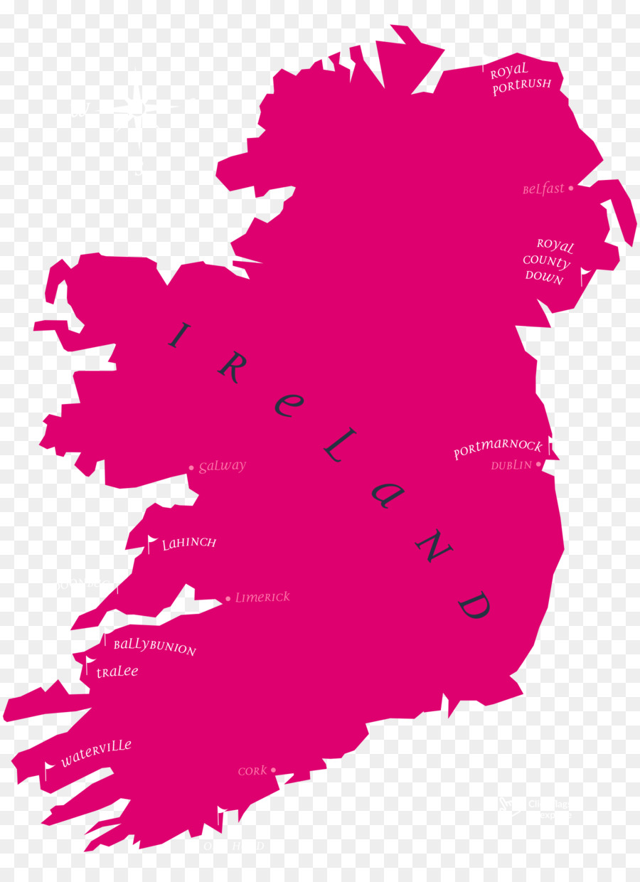 Irlanda，Mapa PNG