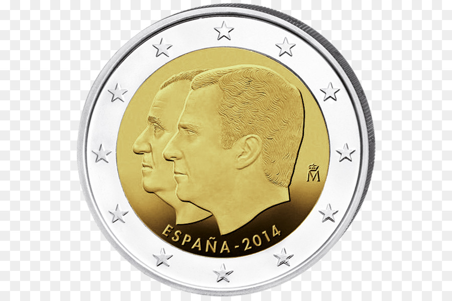 España，2 Monedas De Euro PNG