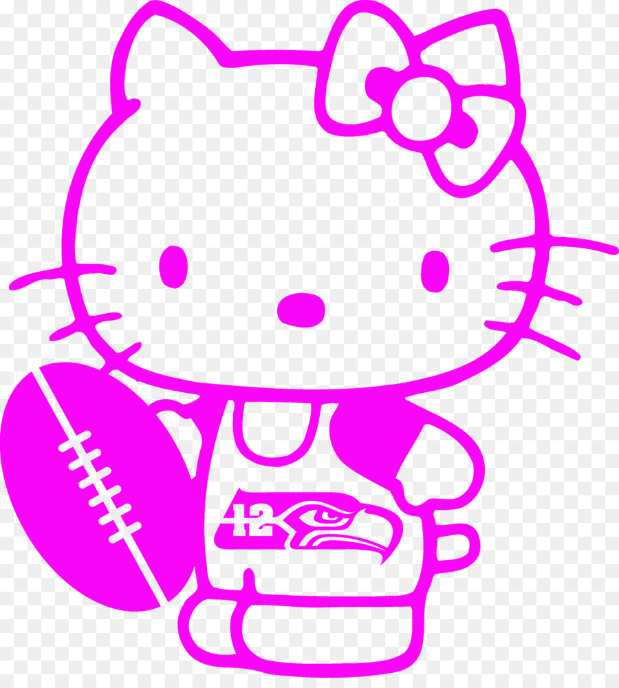 Hello Kitty Con Futbol，Fútbol Americano PNG