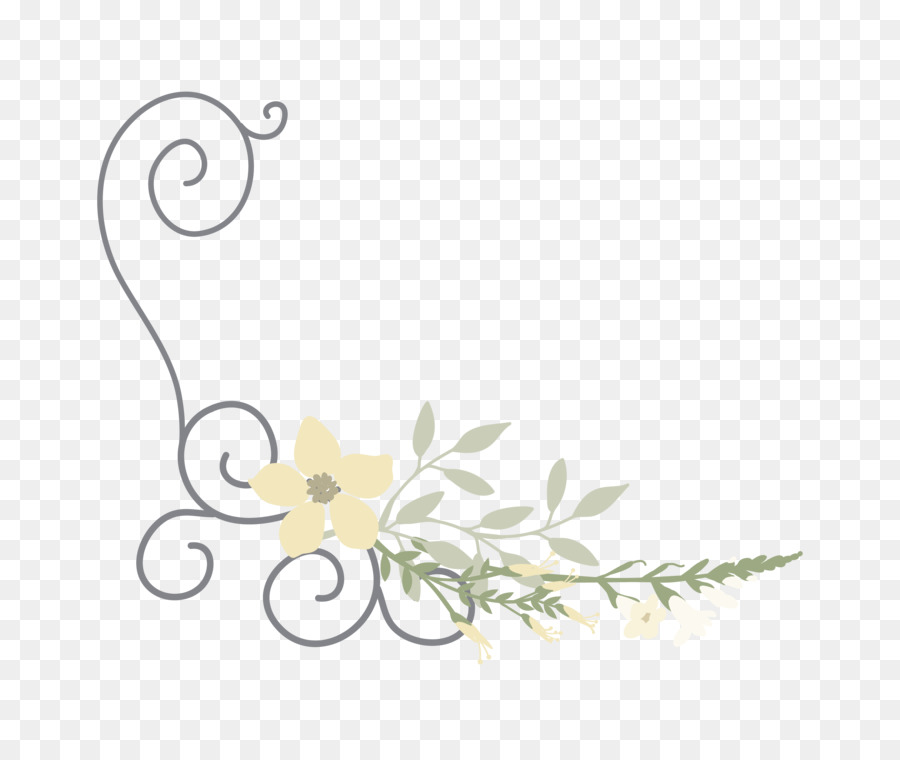 Garabato Floral，Flor PNG