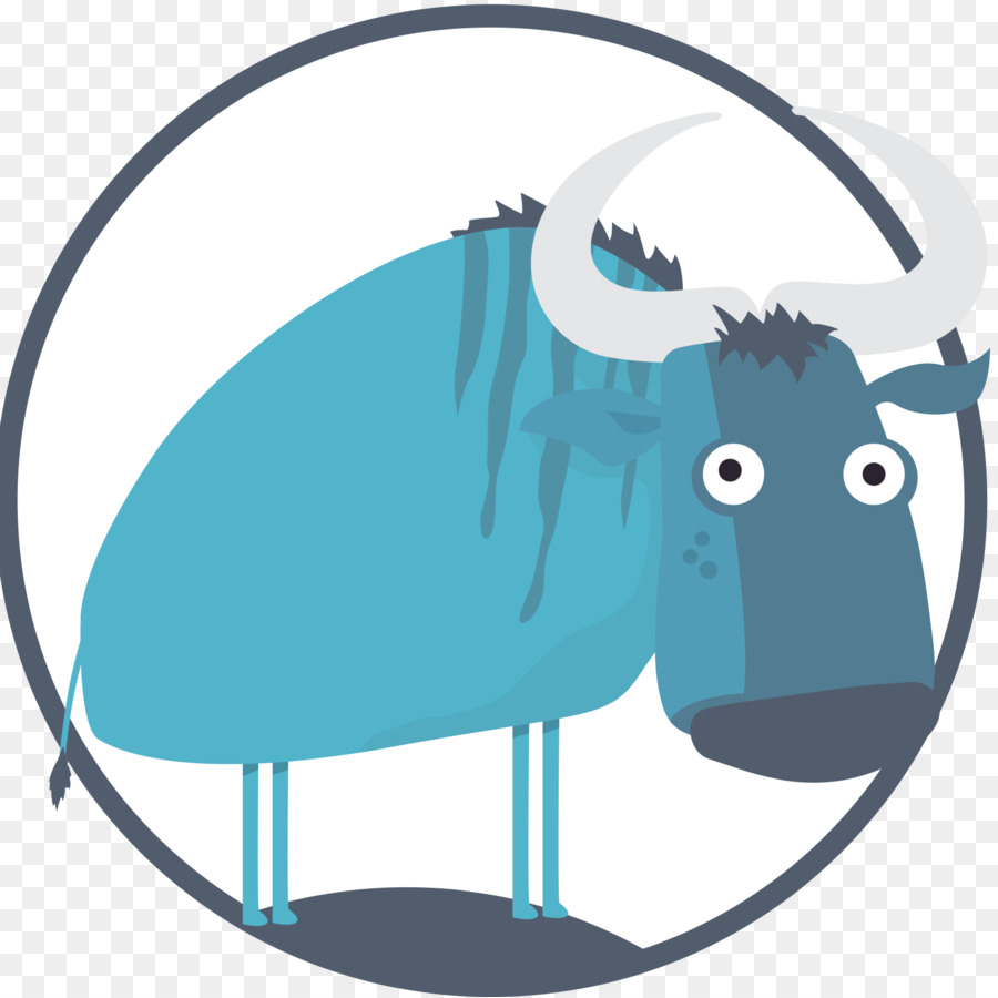 Azul Gnu，ñu Azul PNG