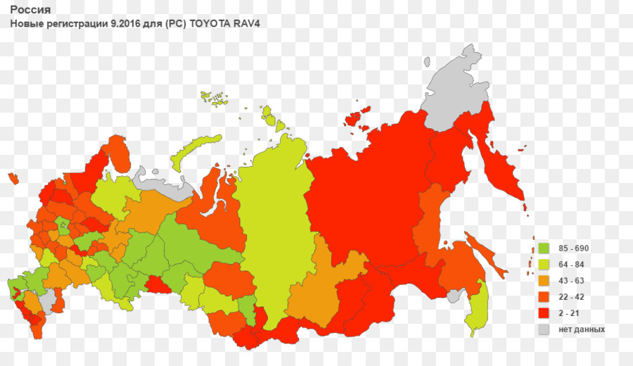 Mapa De Rusia，Regiones PNG