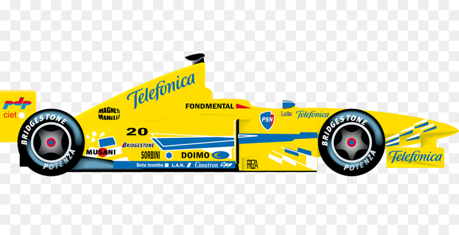 Coche De Carreras Amarillo，Fórmula 1 PNG