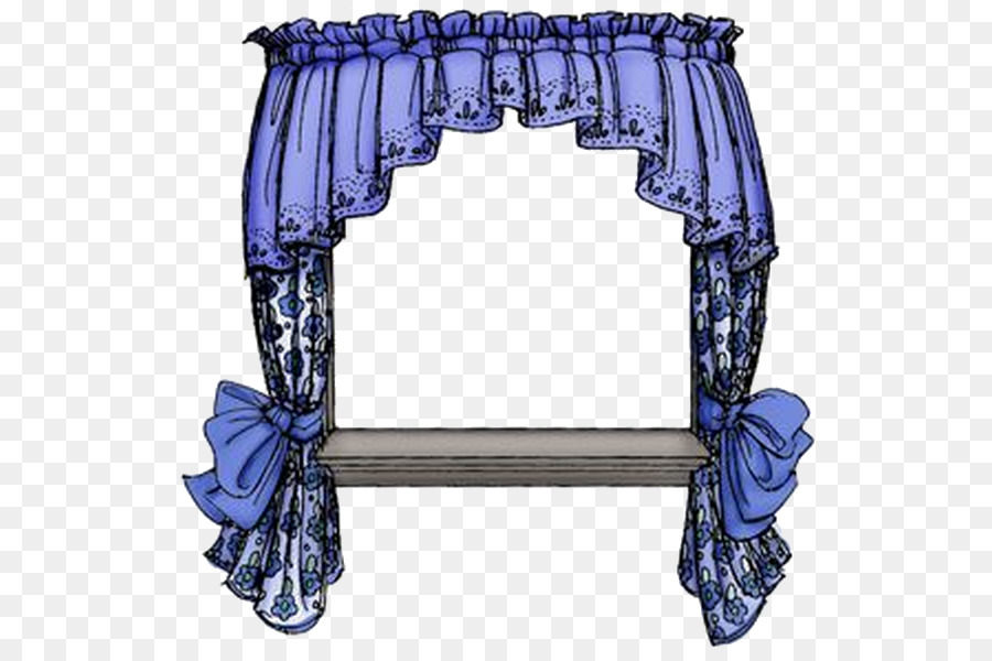 Cortinas De Ventana Azules，Ventana PNG