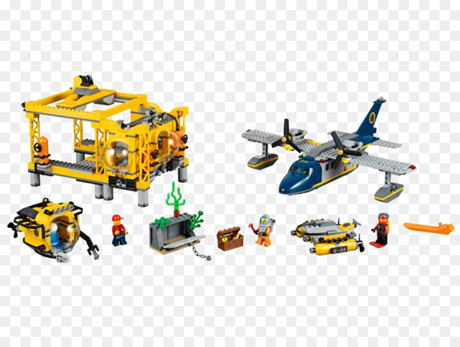 Lego 60096 De La Ciudad De Mar Profundo La Base De La Operación，Lego 60095 De La Ciudad De Exploración De Los Fondos Marinos Del Buque PNG